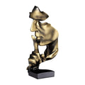 Silence is Golden Abstract Thinker Statue
