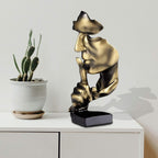 Silence is Golden Abstract Thinker Statue
