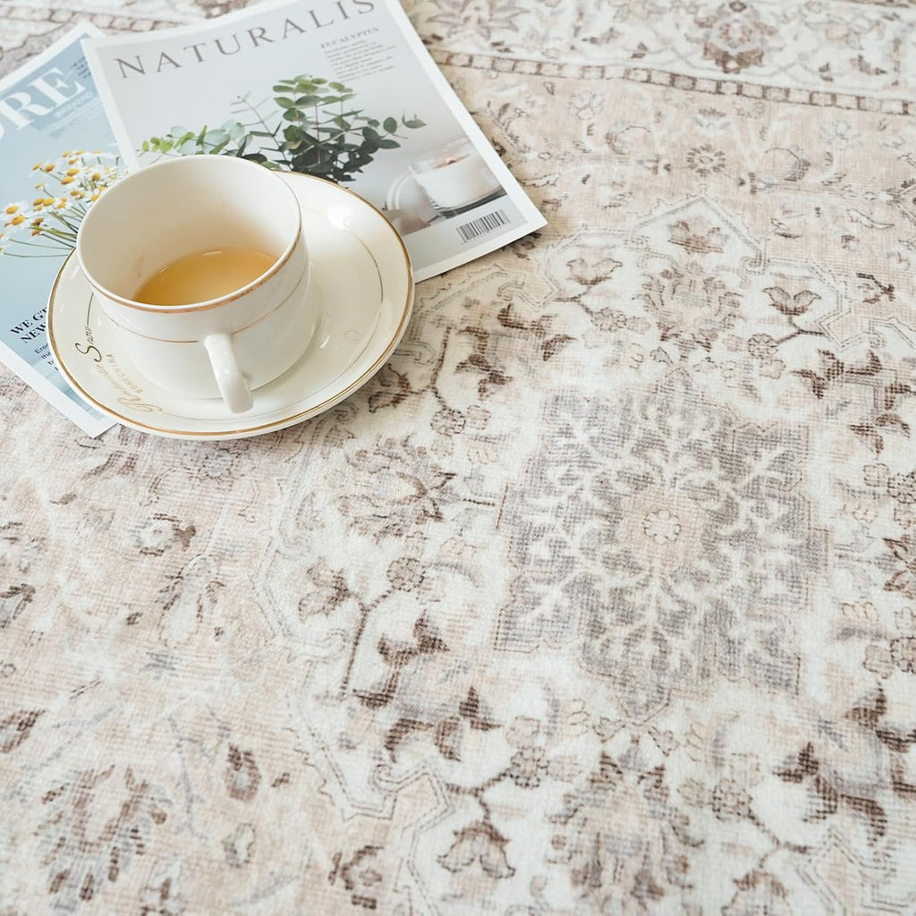 Washable Vintage Hallway Runner Rug