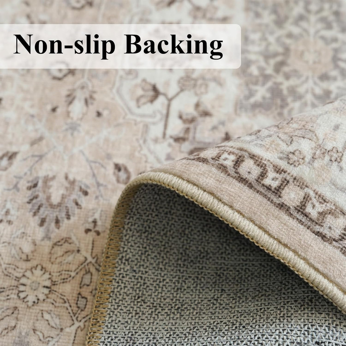 Washable Vintage Hallway Runner Rug